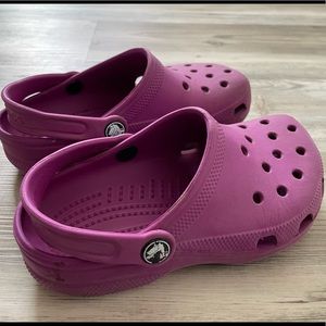 Girls CROCS Purple Size 1 Youth